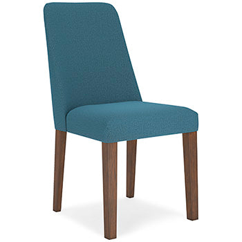 Dining UPH Side Chair (2/CN) Lyncott Blue/Brown