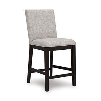 Upholstered Barstool (2/CN) Neymorton Dark Grayish Brown