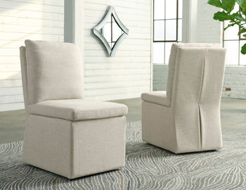 Dining UPH Side Chair (2/CN) Krystanza Oatmeal