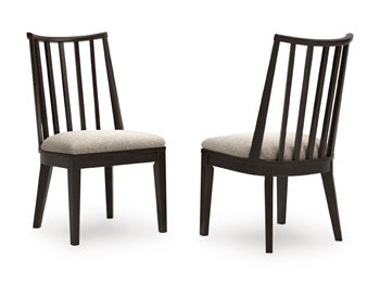 Dining UPH Side Chair (2/CN) Galliden Black