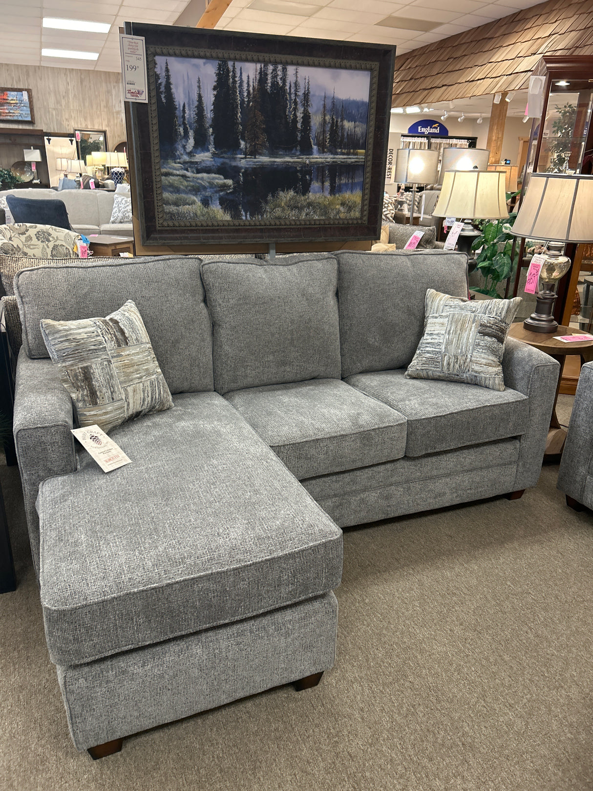 8579 Sofa lounger W/ Float Ottoman