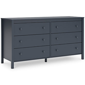 Six Drawer Dresser Simmenfort Navy Blue