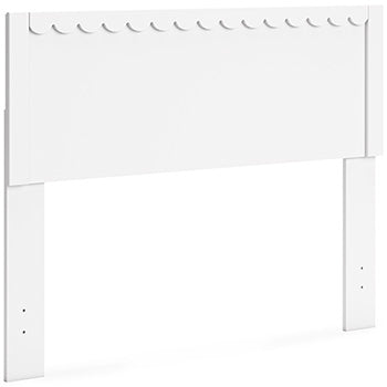 Full Panel Headboard Hallityn White
