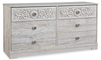 Six Drawer Dresser Paxberry Whitewash