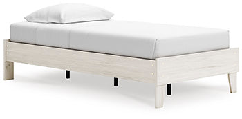 Twin Platform Bed Socalle Light Natural