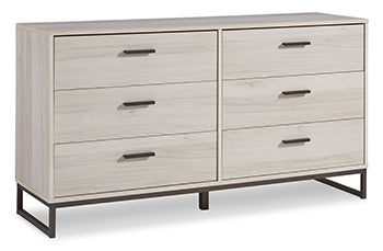Six Drawer Dresser Socalle Light Natural