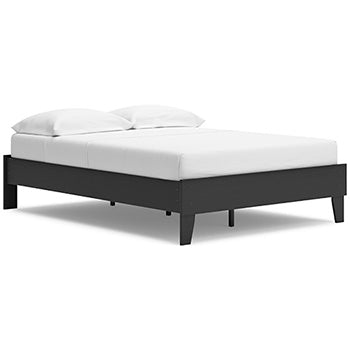 Full Platform Bed Socalle Black