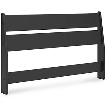 Full Panel Headboard Socalle Black