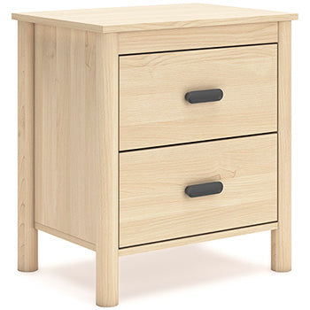 Two Drawer Night Stand Cabinella Tan