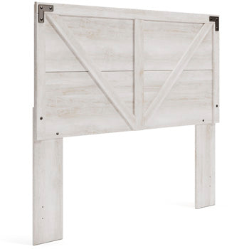 Queen Crossbuck Panel HDBD Shawburn Whitewash