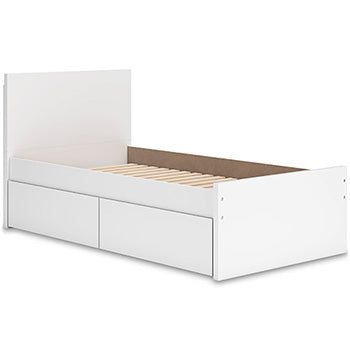 Twin Platform Bed Panels Onita White