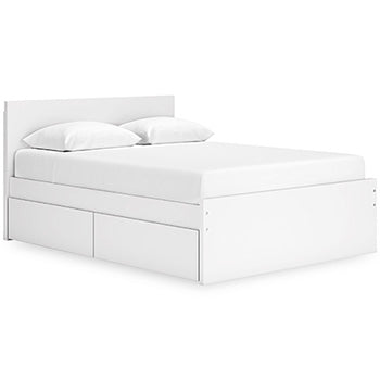 Q/K Double Drawer Storage Onita White