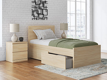 T/F Double Drawer Storage Onita Natural