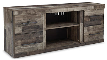 LG TV Stand w/Fireplace Option Derekson Multi Gray