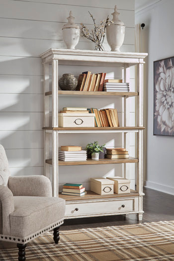 Bookcase Realyn Brown/White