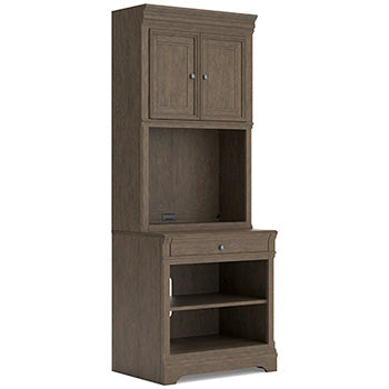 Door Hutch Janismore Weathered Gray