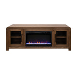 Haven 65" Fireplace TV Console with Glass Doors