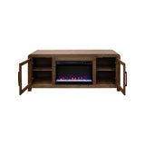 Haven 65" Fireplace TV Console with Glass Doors