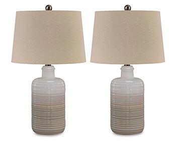 Ceramic Table Lamp (2/CN) Marnina Taupe