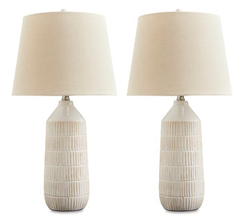 Ceramic Table Lamp (2/CN) Willport Off White