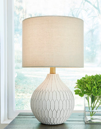 Ceramic Table Lamp (1/CN) Wardmont White