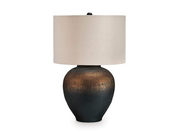 Metal Table Lamp (1/CN) Newgerhard Brown/Black