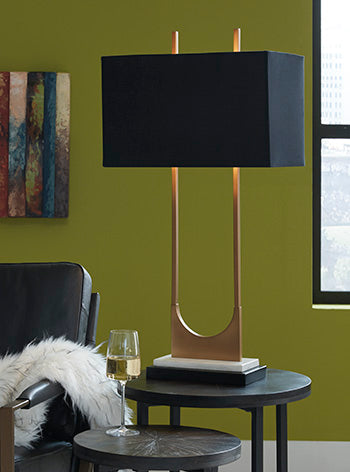 Metal Table Lamp (1/CN) Malana Brass Finish