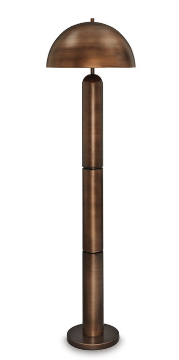 Metal Floor Lamp (1/CN) Wendfield Antique Copper Finish