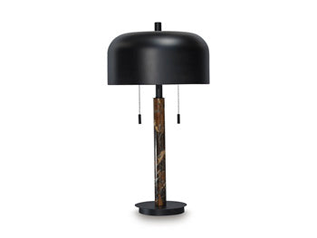 Metal Table Lamp (1/CN) Alanbert Brown/Black