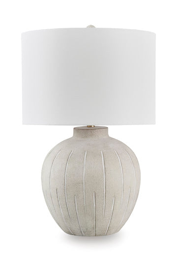 Poly Table Lamp (1/CN) Calbert Warm Gray