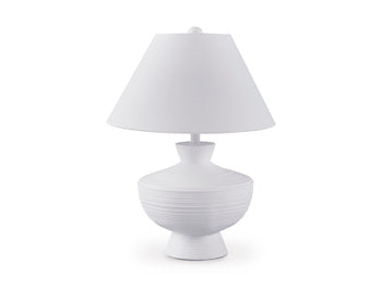 Poly Table Lamp (1/CN) Harelwood White