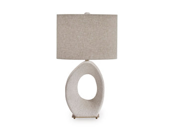 Paper Table Lamp (1/CN) Trentlen Cream/Gold Finish
