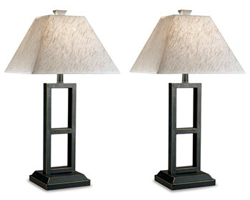 Metal Table Lamp (2/CN) Deidra Black