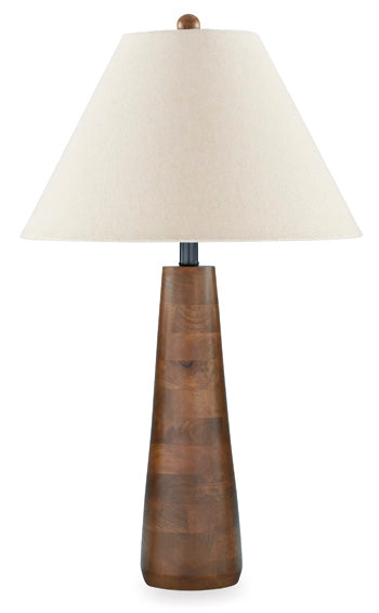 Wood Table Lamp (1/CN) Danset Brown