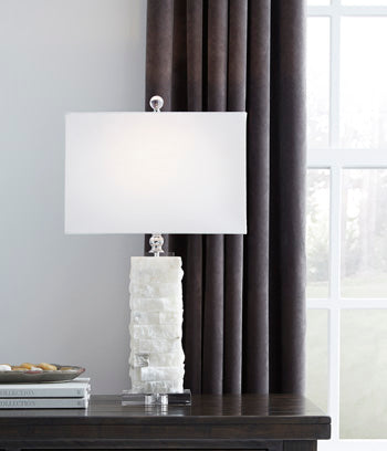 Alabaster Table Lamp (1/CN) Malise White