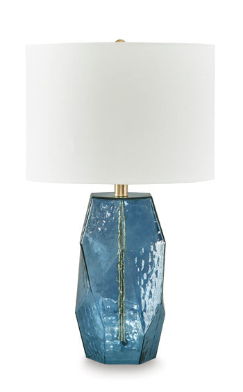Glass Table Lamp (1/CN) Tallow Blue