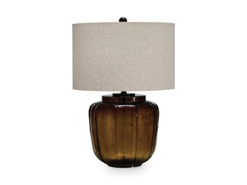 Glass Table Lamp (1/CN) Bainmore Amber