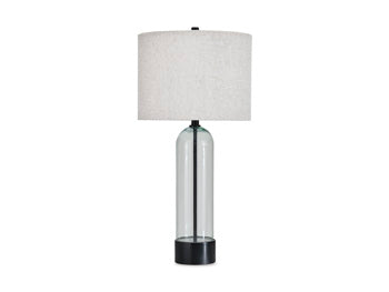 Glass Table Lamp (1/CN) Kerrbrook Clear/Black