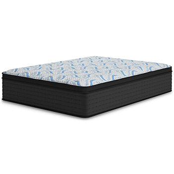 Queen Mattress Elite Springs Plush Gray/Blue