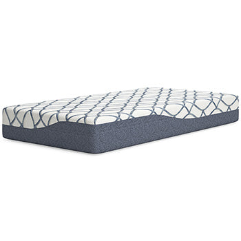 Twin Mattress 10 Inch Chime Elite 2.0 White/Blue