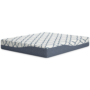 California King Mattress 12 Inch Chime Elite 2.0 White/Blue