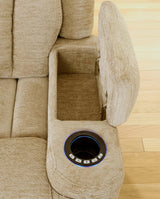 Dalton Reclining Sofa w/power Drop down table