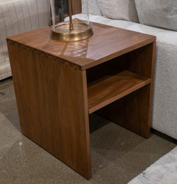 Rectangular End Table Ella Grove Rich Brown