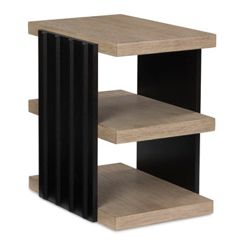 Rectangular End Table Rylandyn Black/Light Brown