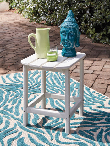 Rectangular End Table Sundown Treasure White