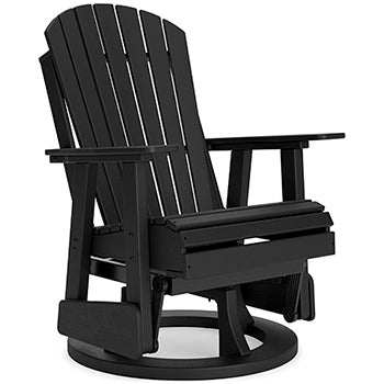 Swivel Glider Chair Hyland Wave Black