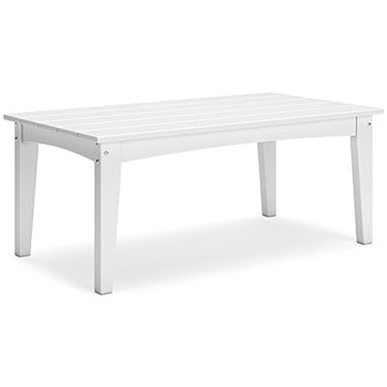 Rectangular Cocktail Table Hyland Wave White