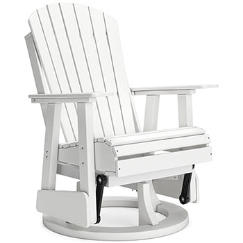 Swivel Glider Chair Hyland Wave White