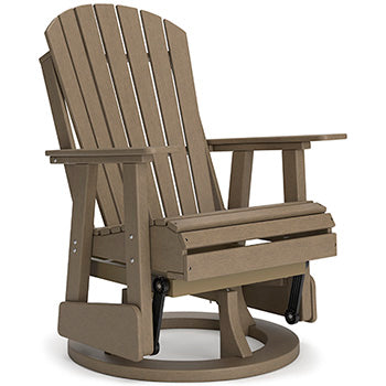 Swivel Glider Chair Hyland Wave Driftwood