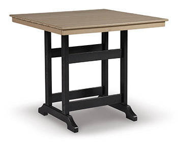 Square Counter TBL w/UMB OPT Fairen Trail Black/Driftwood